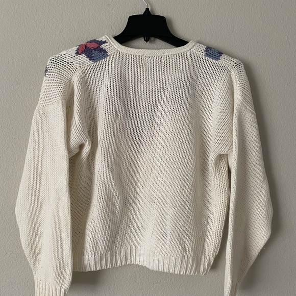 Just Sasha vintage knit sweater large 55% ramie 45% acrylic - Picture 4 of 4
